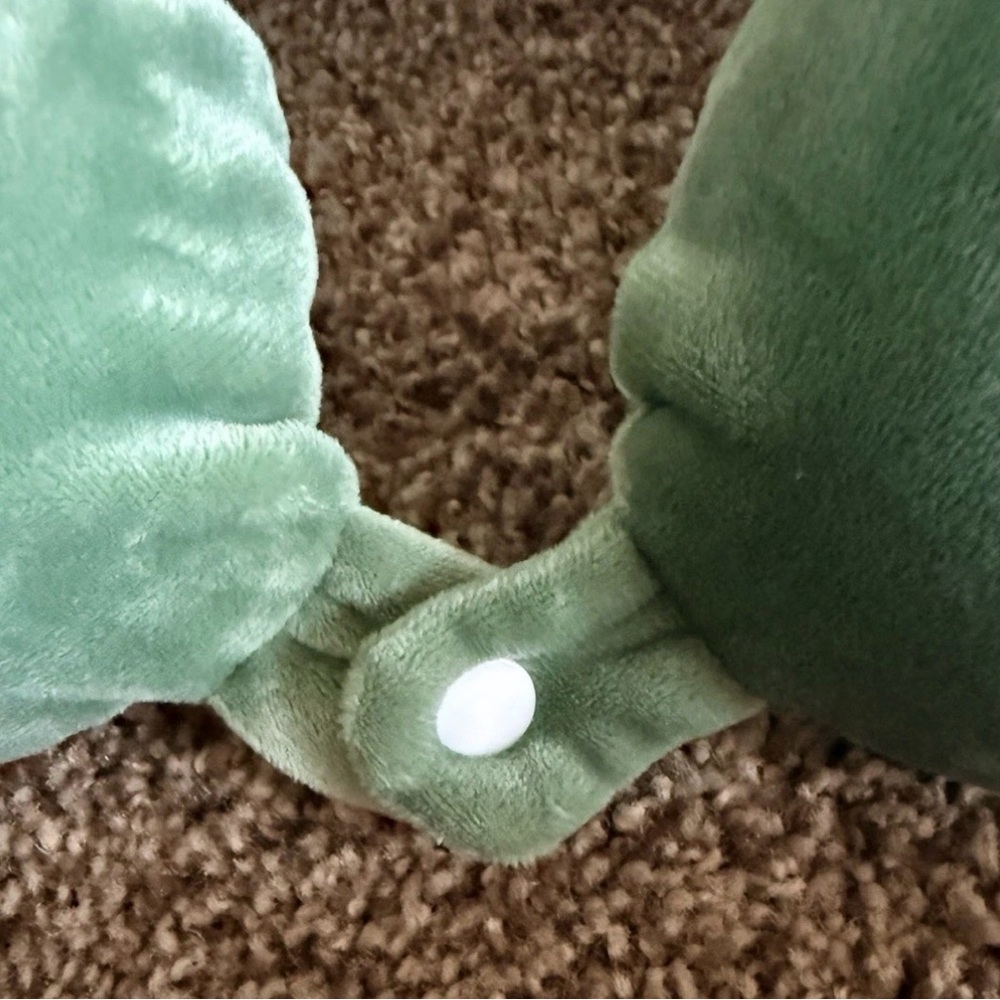 Velvety Green Plush Pillow